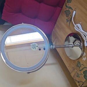 LED Vanity Mirror with Silver Finish